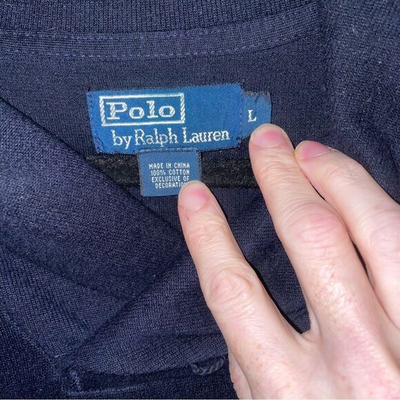 Polo by Ralph Lauren L Navy Turtleneck Sweater - Picture 4 of 7